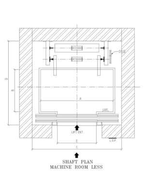Home Lift Gearless Oscar Plus Elevators Top View