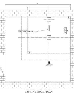 Machine Room Less (MRL) Elevators – Oscar Plus Elevators Top View Plan