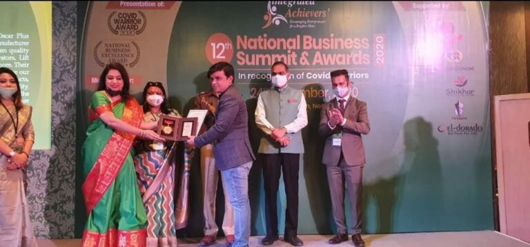 Oscar Plus Elevators Awards Mr. Dilshad Ahmed Acheviments