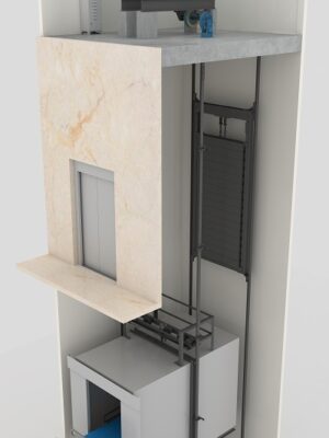 Stretcher Elevator – Oscar Plus Elevators Side View